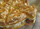 Gâteau allemand Himmelstorte aux framboises