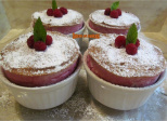 Soufflés aux framboise