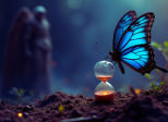 Dans l'ombre du papillon ...