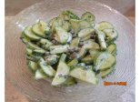 Salade de concombre et câpres au yaourt