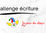 Challenge écriture - La peur du clown