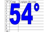 54° diagosudoku, avec la solution du cinquante-troisième