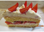 Gâteau facile aux fraises et à la chantilly