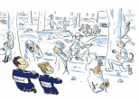 La police veille au respect des mesures sanitaires:Ville Vs Campagne