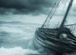 Tempête et naufragé.