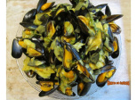 Moules à la crème et aux épices