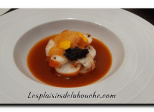 Queue de gambas caviar et bisque