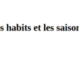 Nouvelle "Les habits et les saisons" pour le concours estival "Renaissance"