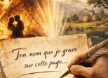 Ton nom que je grave sur cette page