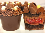 Coupelles chocolat framboise façon nids de Pâques - Recette en vidéo