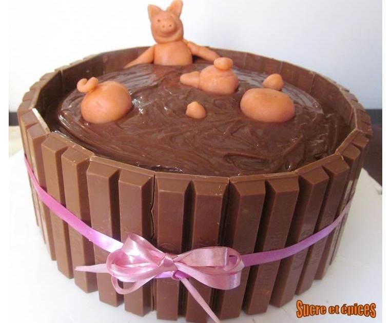 Gâteau bain de boue de cochons