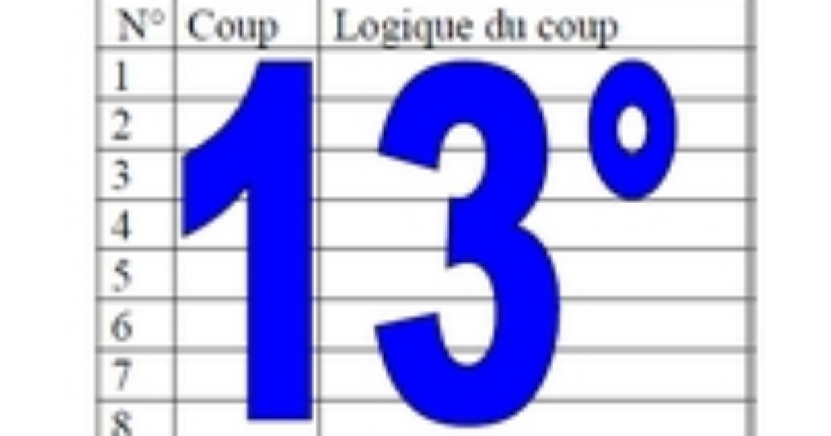 13° diagosudoku, avec la solution du douzième 
