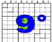 neuvième centrosudoku, avec la solution du huitième centrosudoku.