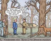 Marine Le Pen part à la chasse