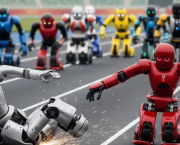Robots crash, recover, and race at China’s first Humanoid Robot Olympics