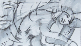 Le passage - Dessin jeux d'ombre et de lumière - 2019