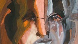 Le mage - peinture au fil du temps - 1991