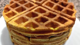 Gaufres à la purée de potiron et à la cannelle