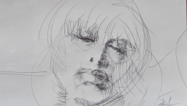 Dessins d'après les screen test d'Andy Warhol  shot between 1963 and 1966 -8 -Nico (3) - 2018