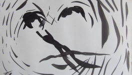 L'ombre qui passe - Dessin jeux de lumière et d'ombre - 2018