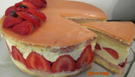 Fraisier à la crème mousseline