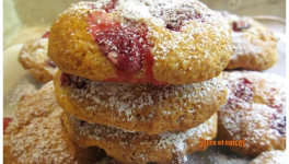 Cookies moelleux aux fraises