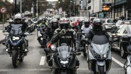 Manifestation motard à Bruxelles 