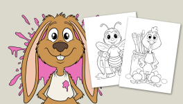 23 dessins d'animaux à colorier - le livre