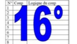 16° diagosudoku, avec la solution du quinzième 