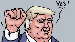 Trump et son oreille