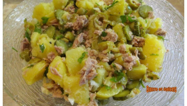 Salade de pommes de terre au thon et olives