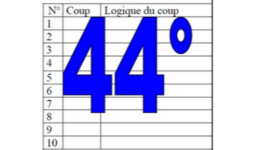 44° diagosudoku, avec la solution du quarante-troisième
