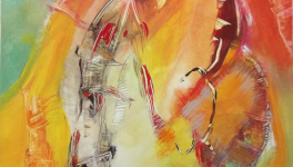 Le visage sans limites - peinture au fil du temps - 2007