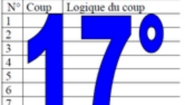 17° diagosudoku, avec la solution du seizième 