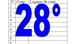 28° diagosudoku, avec la solution du vingt-septième 