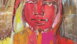 L'indien écarlate - peinture au fil du temps - 2007