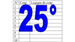 25° diagosudoku, avec la solution du vingt-quatrième 