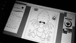 Mon premier livre à colorier : Une histoire de dragons.