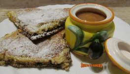 Crêpe impériale autrichienne aux pépites de chocolat et aux pommes - Kaiserschmarrn