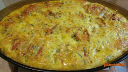 Gratin de pommes de terre, courgettes et tomates