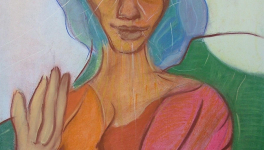 Peintures au fil du temps - Elle en Lionne - 2002