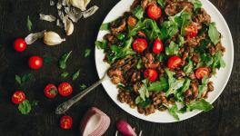 Salade de boulgour, tomates et concombres