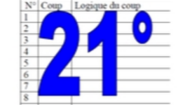 21° diagosudoku, avec la solution du vingtième 