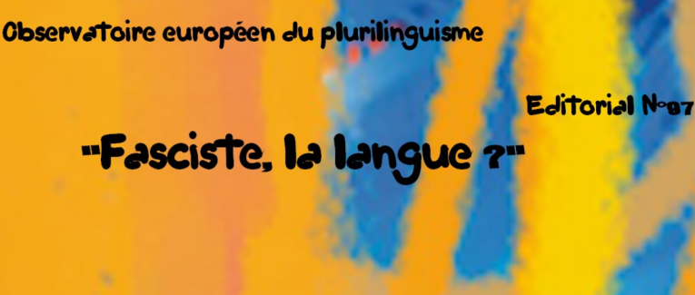 "Fasciste, la langue ?"