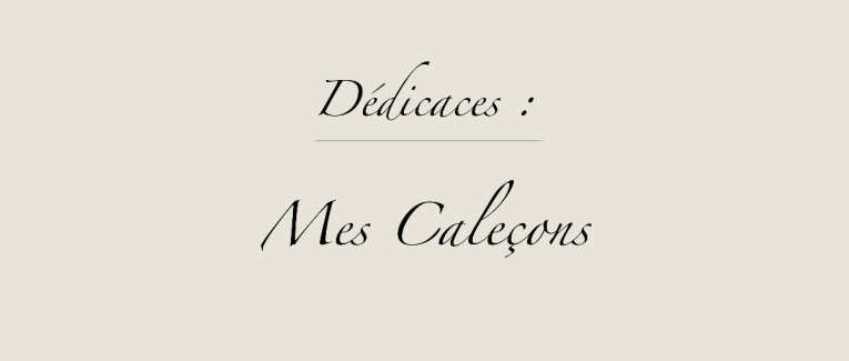 Mes Caleçons
