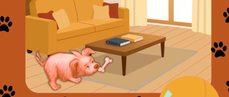 Chien en délire