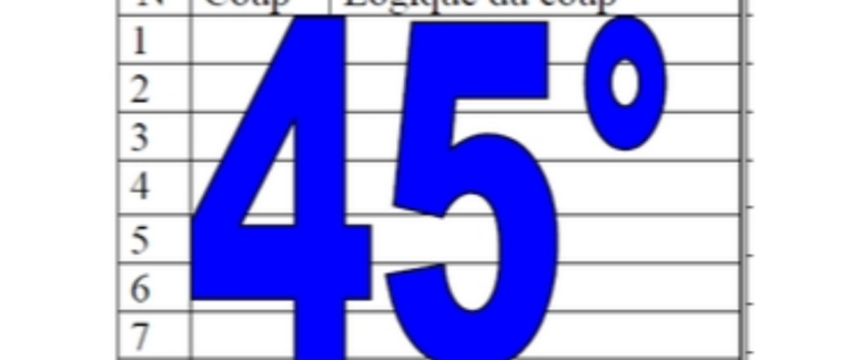 45° diagosudoku, avec la solution du quarante-quatrième