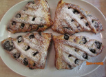 Feuilletés tressés aux myrtilles et à la crème d'amandes - Recette en vidéo