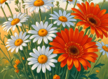 Un beau bouquet de fleur en partage