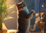 Fripouille à La grande soirée des célibchats et chien ( partie 2) 🐶 😻.